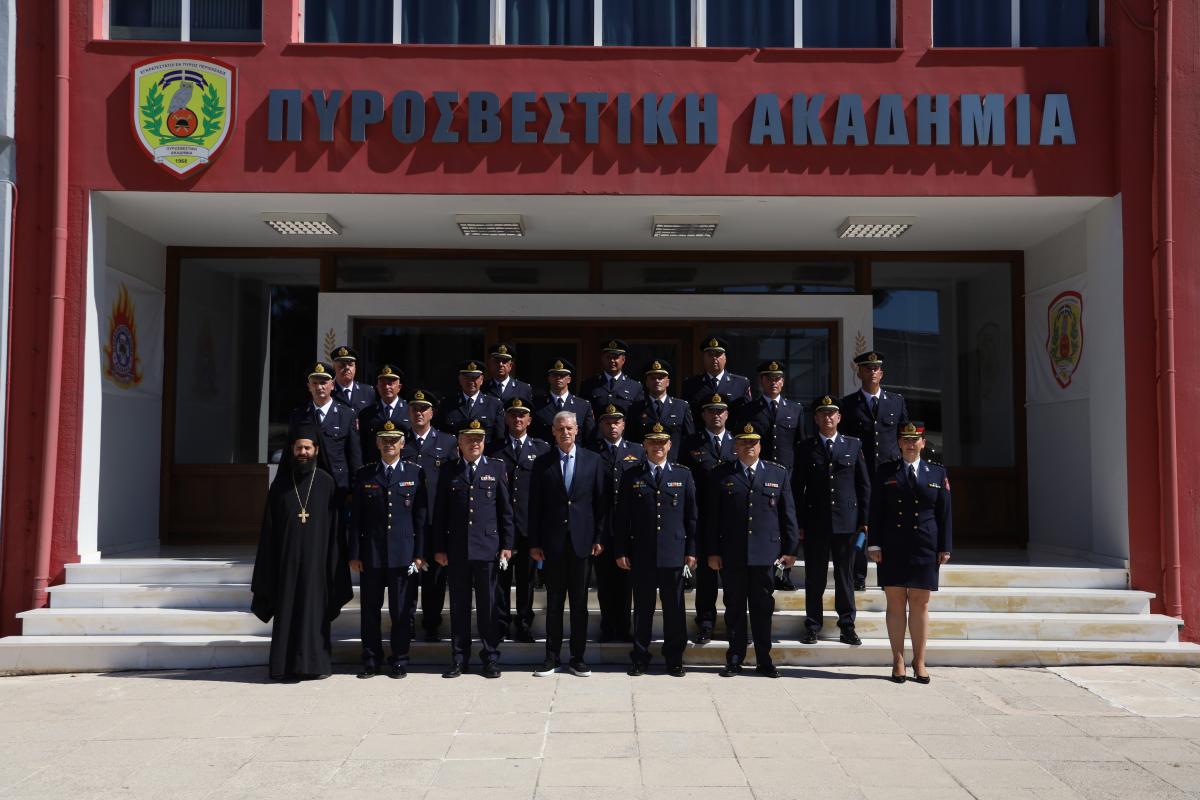 Τελετή ορκωμοσίας αποφοίτων Ανθυποπυραγών εκ Πυρονόμων της Σχολής Επιμόρφωσης και Μετεκπαίδευσης της Πυροσβεστικής Ακαδημίας (βίντεο)