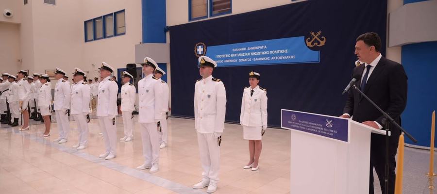 Β. Κικίλιας από την τελετή ορκωμοσίας Αξιωματικών Λ.Σ.-ΕΛ.ΑΚΤ.: «Η υπηρεσία σας στο Λιμενικό Σώμα και στην πατρίδα είναι εξαιρετικά υψηλής σημασίας»