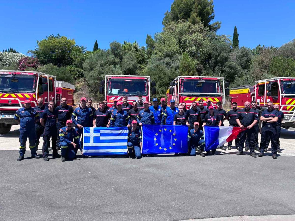 Σε δύο πυρκαγιές μέσα σε δύο ημέρες επιχείρησε η Ελληνική Ομάδα Δασοπυρόσβεσης στη Γαλλία