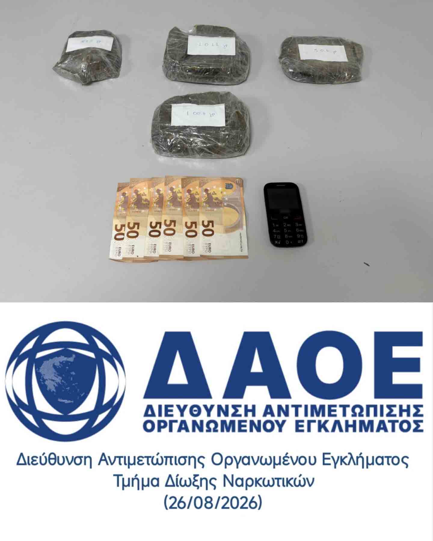 Θεσσαλονίκη: Μπλόκο του Οργανωμένου Εγκλήματος με πάνω από 3 κιλά ηρωίνη σε σπίτι – Μία σύλληψη (βίντεο)
