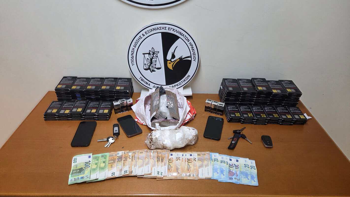 Τρεις συλλήψεις για ναρκωτικά στο Ηράκλειο