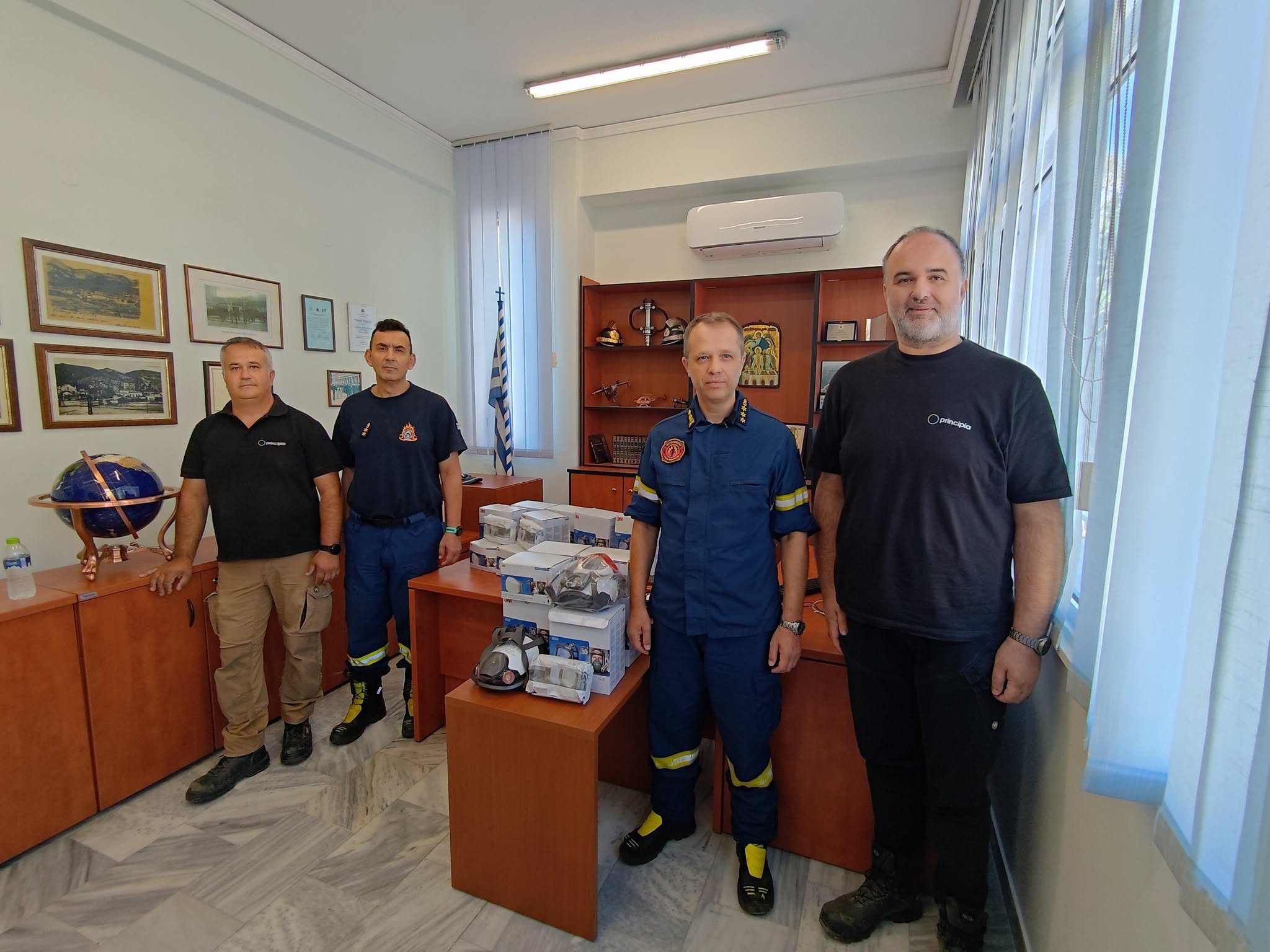 Δωρεά εξοπλισμού από την εταιρεία «Principia Energy» στη Διοίκηση Πυροσβεστικών Υπηρεσιών Ξάνθης
