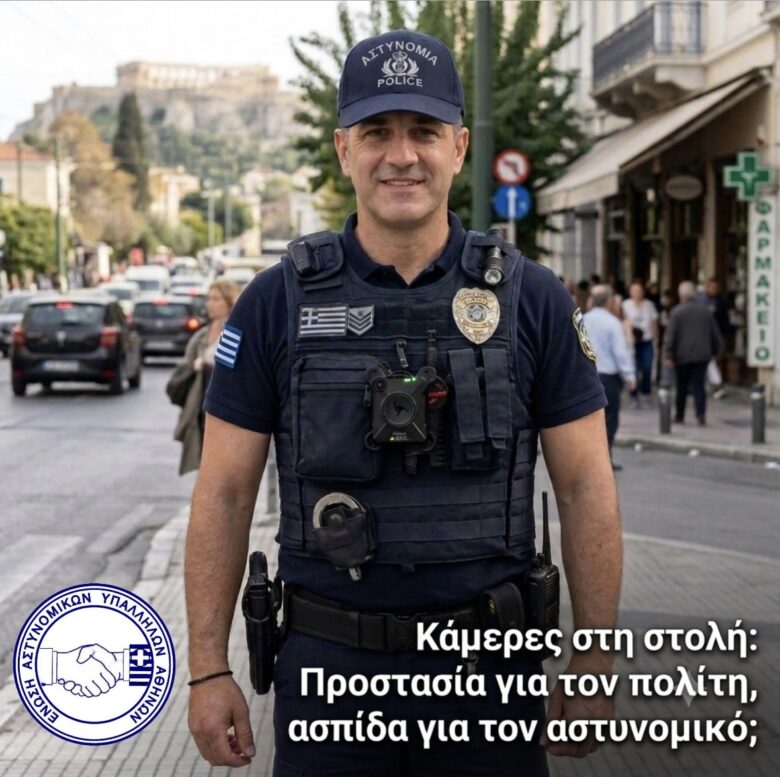 Ε.ΑΣ.Υ.Α: Κάμερες στη στολή: Προστασία για τον πολίτη, ασπίδα για τον αστυνομικό;