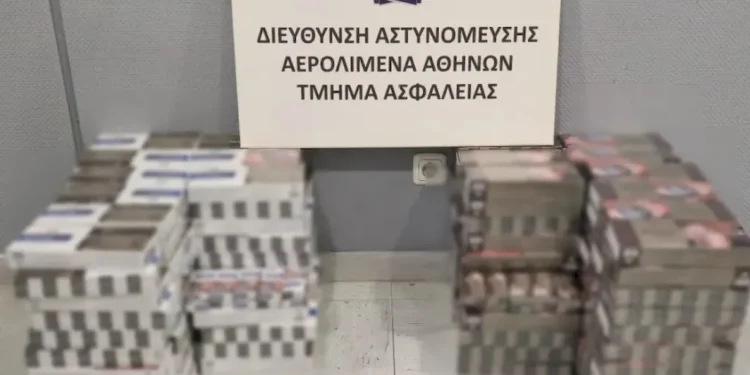 Σύλληψη 33χρονου στο «Ελευθέριος Βενιζέλος» με 1.900 λαθραία καπνικά προϊόντα